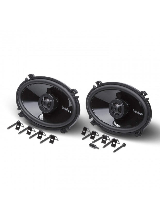 Rockford Fosgate P1462 Punch 4"x 6" 2-Way Coaxial Full Range Speakers - Black  - Image 5