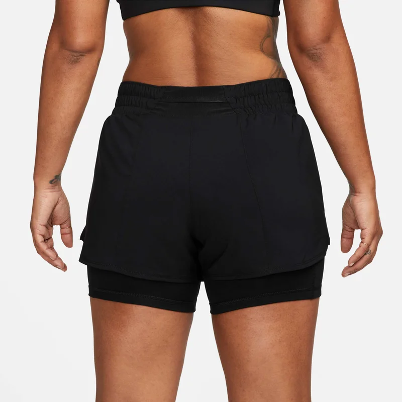 Nike Women's One Dri-FIT Mid-Rise 2-in-1 Shorts