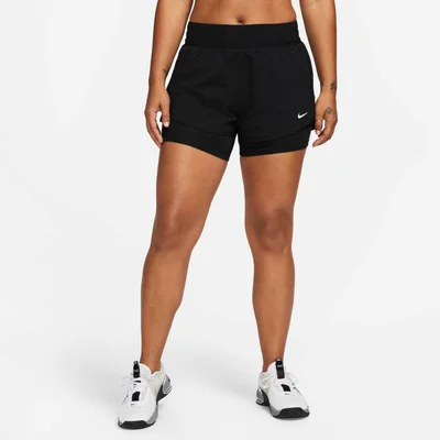 Nike Women's One Dri-FIT Mid-Rise 2-in-1 Shorts