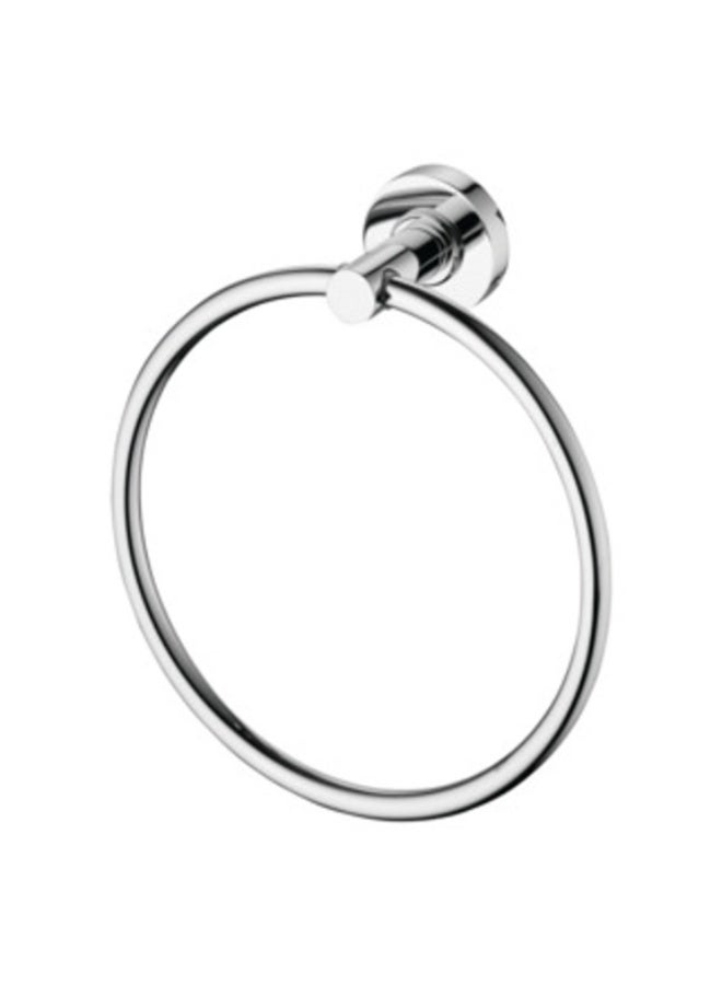 Ideal Standard IOM Round Wall-Mounted Towel Ring, Brass, Chrome, 58 x 159 x 177 mm - Image 1