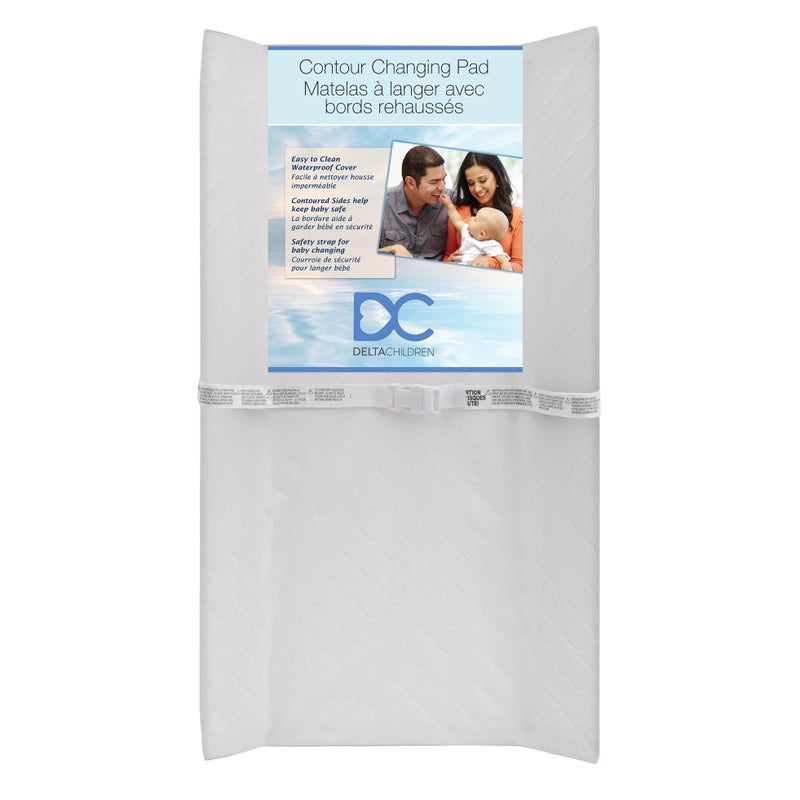 Delta Children Contoured Changing Pad, White - Image 1