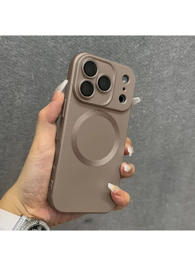 Desert Brown Magnetic Soft Matte Case Compatible with iPhone 12 Pro - Image 2