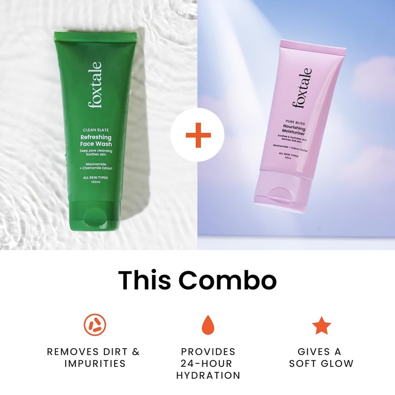 Foxtale Combo  Everyday Glow Duo  With Foxtale Refreshing Face Wash 100ml  Foxtale Nourishing Moisturizer 50ml - Image 4