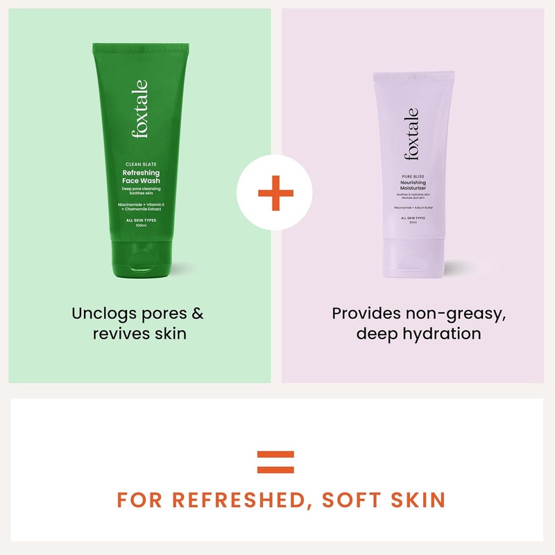 Foxtale Combo  Everyday Glow Duo  With Foxtale Refreshing Face Wash 100ml  Foxtale Nourishing Moisturizer 50ml - Image 2