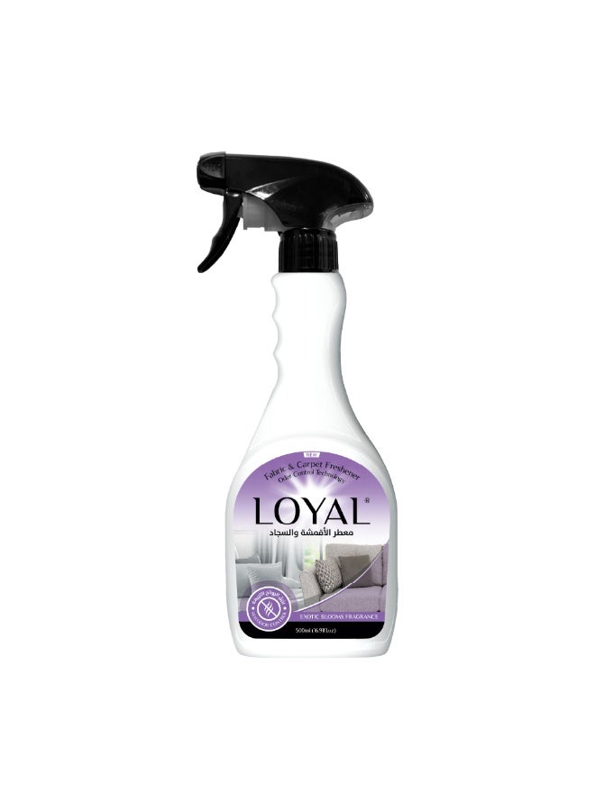 loyal معطر الأقمشة والسجاد برائحة الأزهار الغريبة 500 مل - Image 1