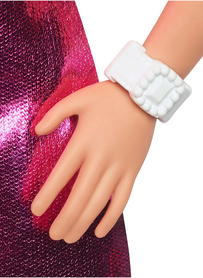 Barbie Fashionistas® Doll - Pink Dress Heart Cutout  - Image 5
