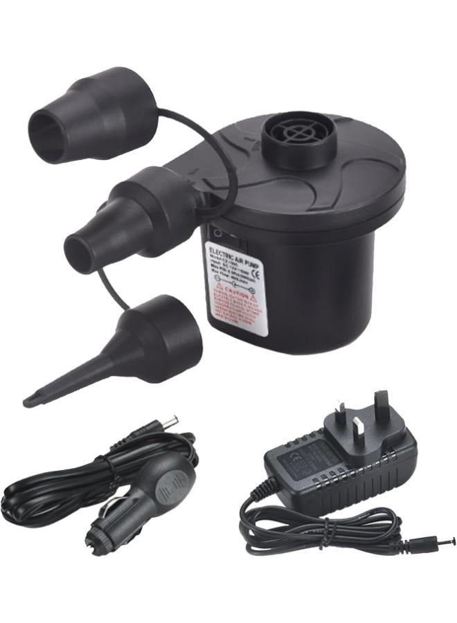 Generic Two Way Electric Air Pump Inflator Deflator Air Pumps with 3 Nozzles Quick-Fill Electric Air Pump for Outdoor Camping Inflatable Boats Raft Pool Floats  - Image 1