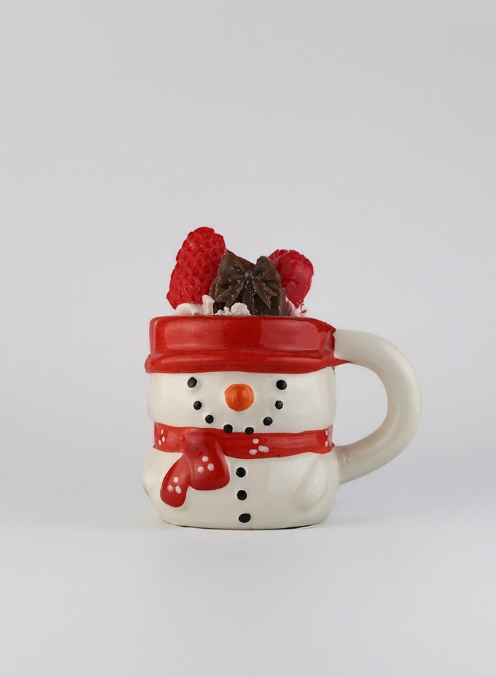 natural100 Scented Candle in a Snowman Mug