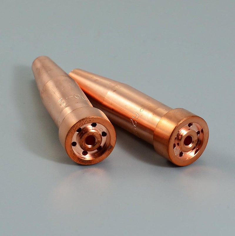 RIVERWELD Acetylene Cutting Tips 6290 Size 2 & 6290-2 for Oxygen Oxy Oxyfuel Cutter Torch Made of Copper Pack of 2 - Image 5