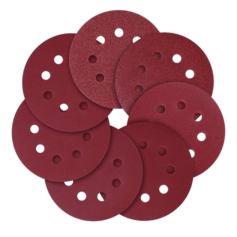 10PCS 5 Inch Sanding Discs 8 Holes Hook and Loop Sandpaper Random Orbital Sander Round Sand Paper 125mm Sandpaper Sheets Grit 3000  - Image 2