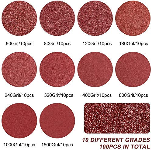 10PCS 5 Inch Sanding Discs 8 Holes Hook and Loop Sandpaper Random Orbital Sander Round Sand Paper 125mm Sandpaper Sheets Grit 3000  - Image 4
