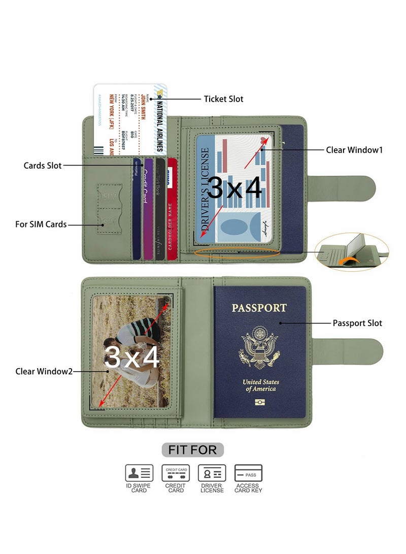 Travel Passport Holder with Card Slots - Stylish Aircraft Certificate Storage Bag for Easy Organization - Image 3