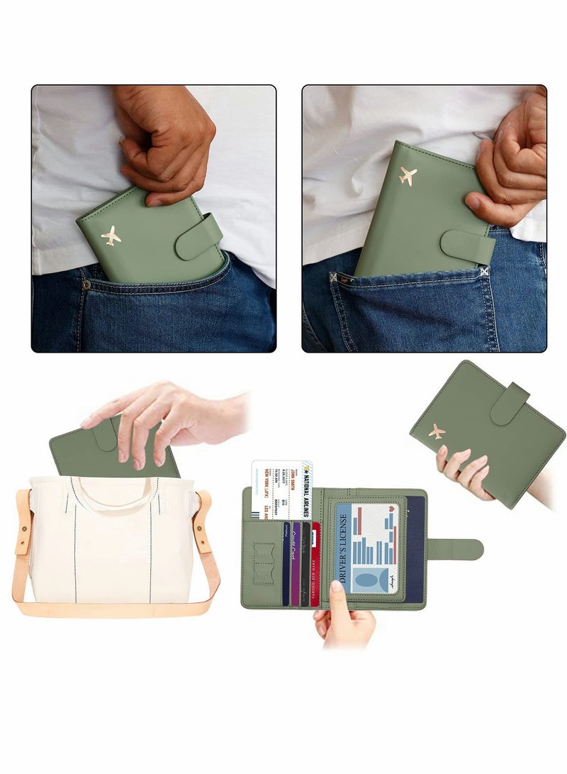Travel Passport Holder with Card Slots - Stylish Aircraft Certificate Storage Bag for Easy Organization - Image 4