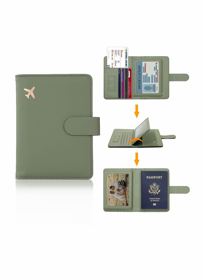 Travel Passport Holder with Card Slots - Stylish Aircraft Certificate Storage Bag for Easy Organization - Image 2