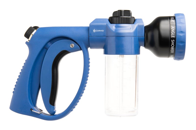 Corvid Premium Adjustable Hose Nozzle with Soap Dispenser & 8 Spray Patterns â€“ Heavy-Duty Foam Gun for Car Wash, Pet & Garden â€“ Leak-Proof All-Metal Head & Ergonomic Grip â€“ Easy Fill Soap Reservoir - Image 2
