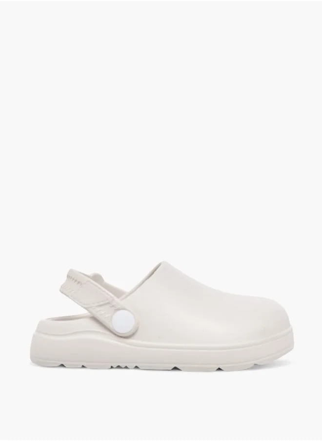 Aqua Boys Solid Clogs With Backstrap