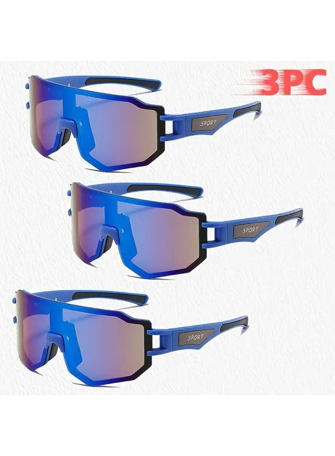 Black Frame Gray Lens Mens Oversized Casual Fashion Glasses for Cycling Angling Hiking - Image 3