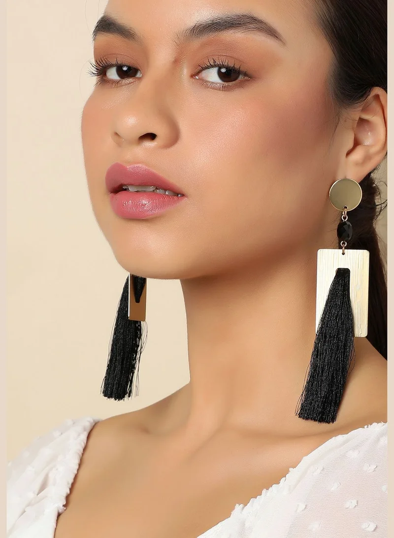 SOHI Gold Plated Designer casual Drop Earring For Women