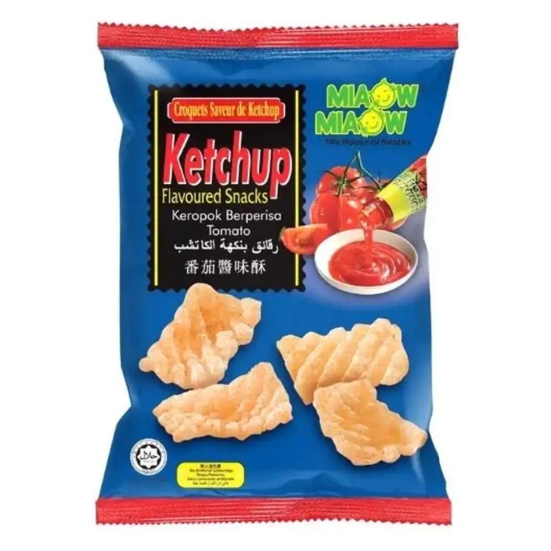 Miaow Miaow Ketchup Flavoured Snacks- 50gms - Image 1