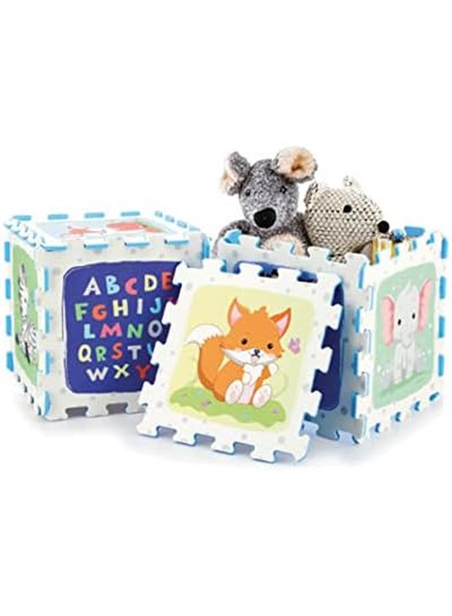 سونتا سجادة ألغاز تعليمية للأطفال من سفاري، بلاط متشابك من إسفنج إيفا ناعم وغير سام مصنوع في ماليزيا، مقاس 32 × 32 سم للقطعة الواحدة، مجموعة مكونة من 9 قطع - Image 3