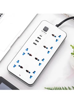 Next Life 3 Meter Power Extension Cord 6-Power Socket with 3 USB+ 1 type C Charger Station,Office Supplies Protected Extension Cable, Fire Retardant Multi-Plug, Switched Power Strip  - Image 3