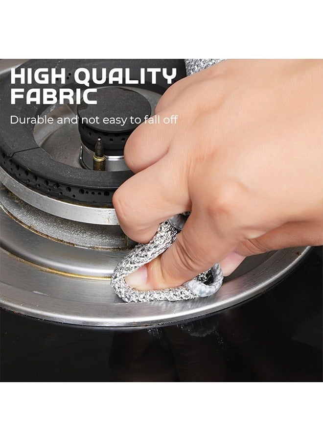 10 Piece Wire Dishwashing Rag, Non-Scratch Wire Dishcloth, Multipurpose Wire Dishcloth, Steel Wire Dish Towel, Double Layer Multifunctional Wire Dishcloth - Image 3