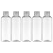 Tekson Plastic Travel Bottles 34 oz Travel Size Containers for Shampoo Empty Mouthwash Bottles with Clear Screw Cap 100ml Clear - Image 2