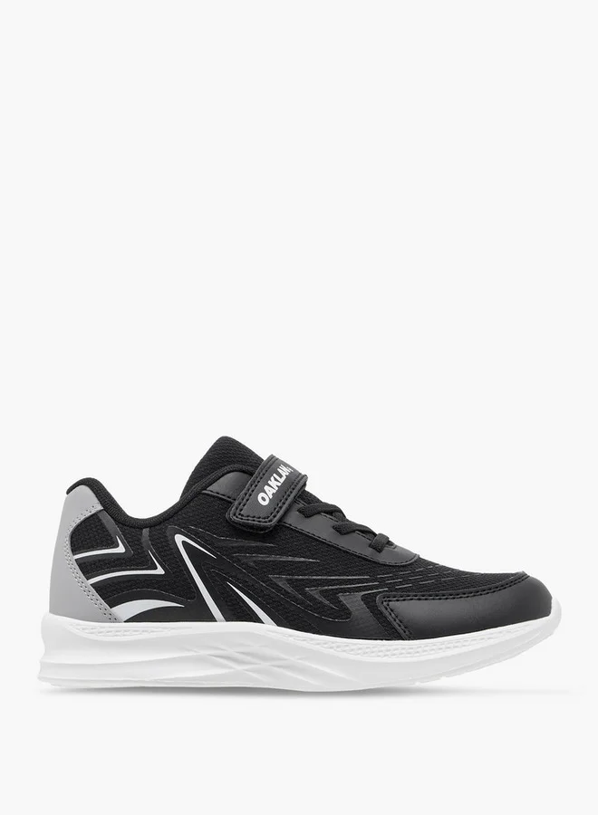 Oaklan by Shoexpress Boys Panelled Sports Shoes with Hook and Loop Closure