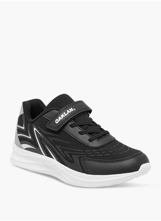 Oaklan by Shoexpress Boys Panelled Sports Shoes with Hook and Loop Closure