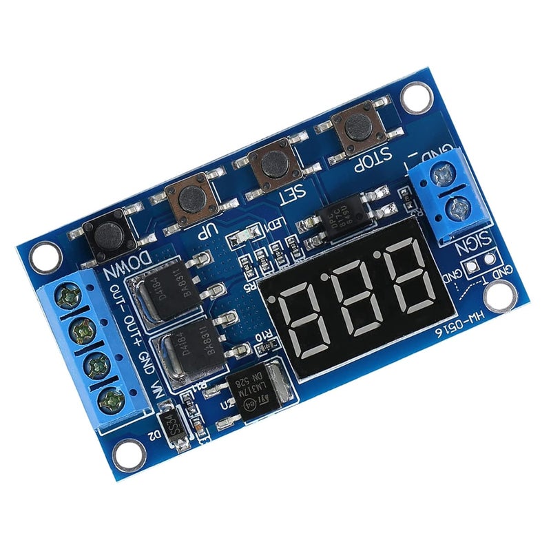 Adjustable Timer Relay Module Reliable Actuator Switch OnOff Delay for Lights Solenoid Valves, 1pc - Image 3