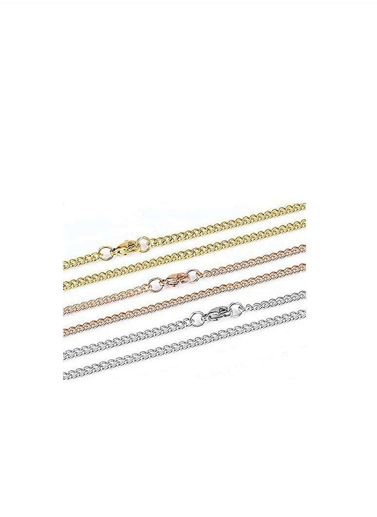 KASTWAVE - Necklace Extenders, Stainless Steel Chain Extenders Gold Silver for Jewelry Making - Image 1