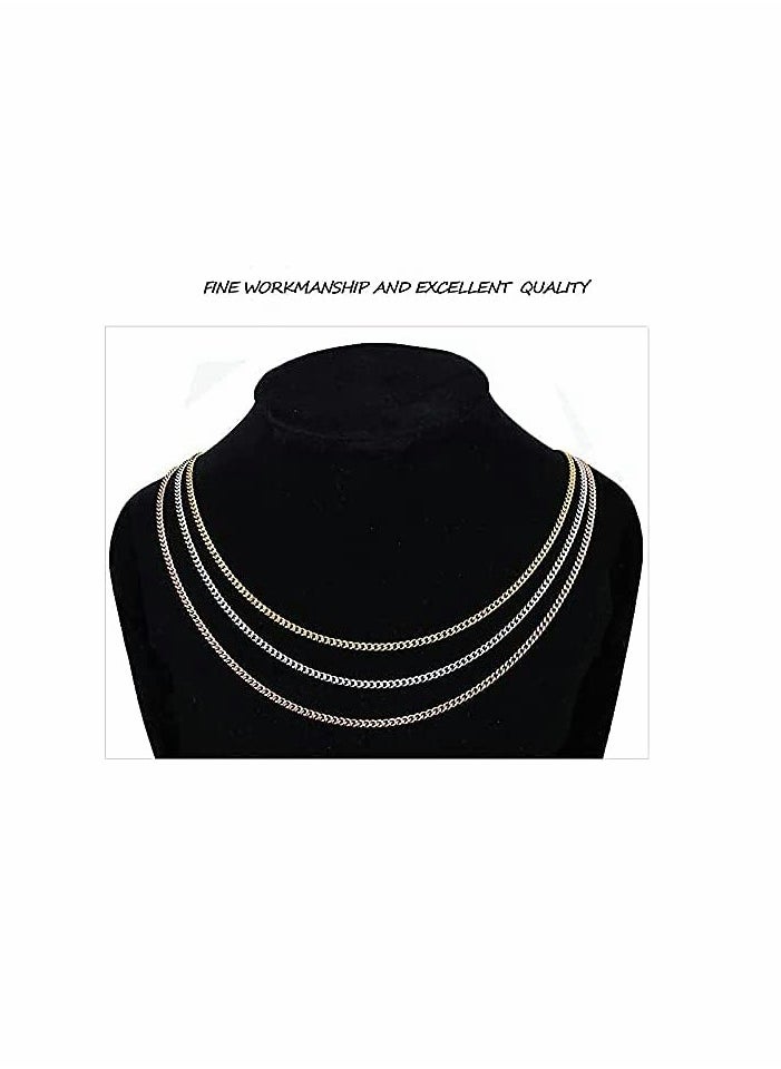 KASTWAVE - Necklace Extenders, Stainless Steel Chain Extenders Gold Silver for Jewelry Making - Image 1