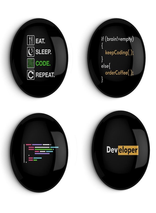 Developer & Coder Pin Badge – Glossy Finish for Programmers - Image 1