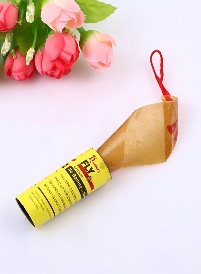 FUNTERS 16 Pack Pesticide Free Fly Paper, Sticky Fly Catchers Set for Outdoors and Indoors or Greenhouse Use, Sticky Traps Plant Trap for Fruit Fly Traps for Mosquito and Bug Pest Insect Catcher Killer - Image 4