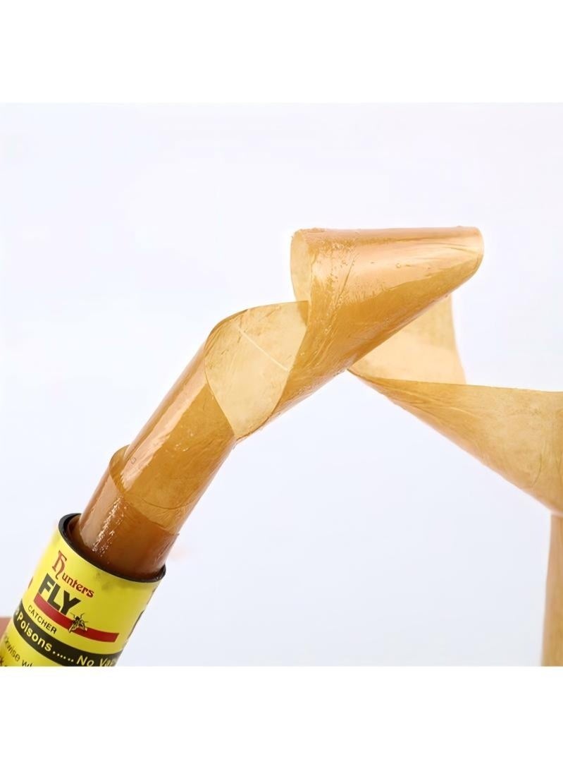 FUNTERS 16 Pack Pesticide Free Fly Paper, Sticky Fly Catchers Set for Outdoors and Indoors or Greenhouse Use, Sticky Traps Plant Trap for Fruit Fly Traps for Mosquito and Bug Pest Insect Catcher Killer - Image 3