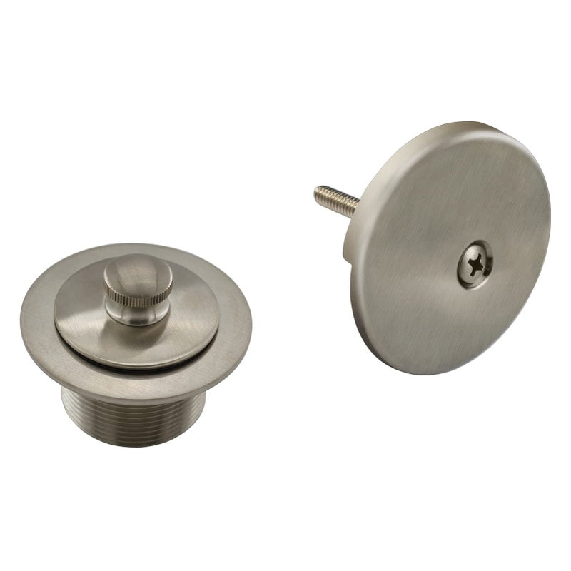 LOWCUS 134 Inch Threaded Tub and Shower Drain Kit Can be Used to Repalce Moen T90331BN with PushNLock Drain Assembly Brushed Nickel 