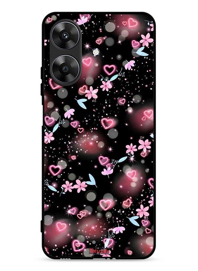 Tolwak Realme Note 60 4G Protective Case Cover Small Hearts And Flowers - Image 1