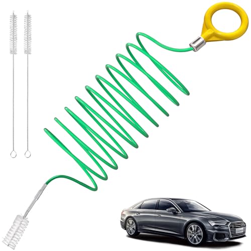 EVOULTES Auto Sunroof Cleaning Tool, 120 Inch Flexible Pipe Brush, 2PCS Tube Cleaning Brushes for Car Sunroof, Windshield Wiper Drain Hole - Image 1