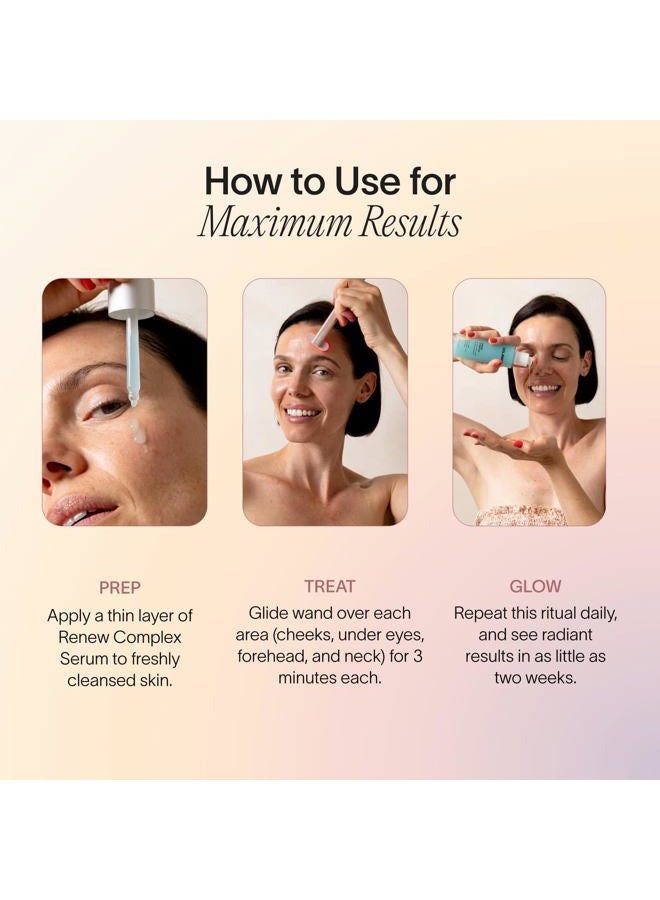 SOLAWAVE Renew Complex Serum for Face and Neck | Boosts the Effects of SolaWave Wand | Red Light Therapy and Microcurrent Toning Device to Reduce Appearance of Wrinkles and Dark Circles | Vegan - Image 5