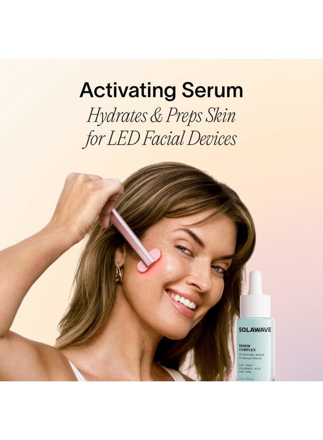 SOLAWAVE Renew Complex Serum for Face and Neck | Boosts the Effects of SolaWave Wand | Red Light Therapy and Microcurrent Toning Device to Reduce Appearance of Wrinkles and Dark Circles | Vegan - Image 2