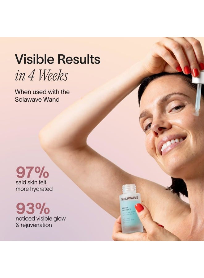 SOLAWAVE Renew Complex Serum for Face and Neck | Boosts the Effects of SolaWave Wand | Red Light Therapy and Microcurrent Toning Device to Reduce Appearance of Wrinkles and Dark Circles | Vegan - Image 4