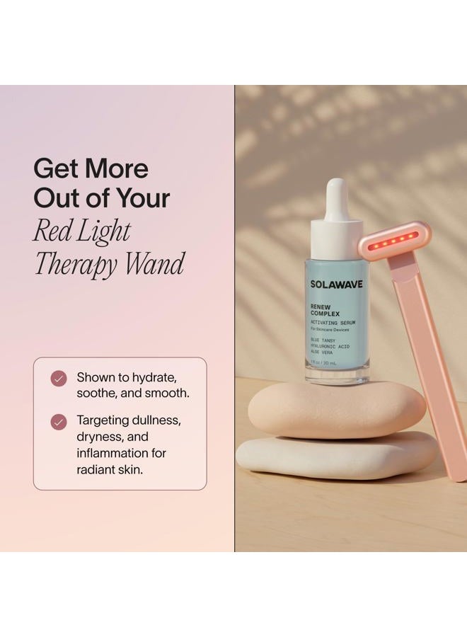 SOLAWAVE Renew Complex Serum for Face and Neck | Boosts the Effects of SolaWave Wand | Red Light Therapy and Microcurrent Toning Device to Reduce Appearance of Wrinkles and Dark Circles | Vegan - Image 3