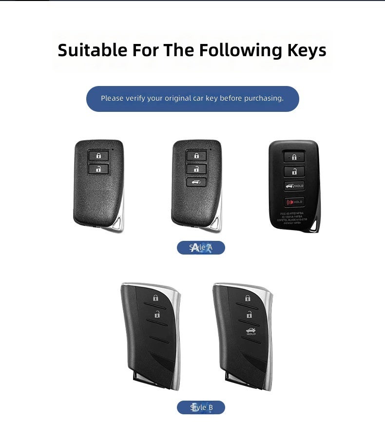 LEXUS Luxury Lexus Key Case for ES200, ES300H, RX300, NX, RX350 - Zinc Alloy Design - Image 2