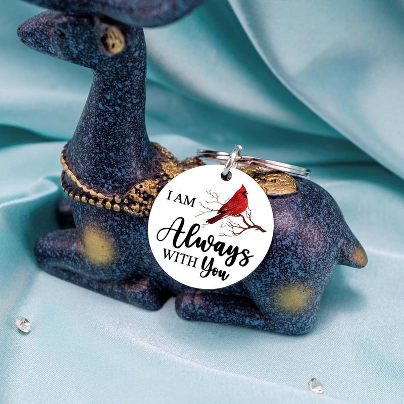 Aisity Cardinal Keychain Gifts Sympathy Gifts for Loss Of Loved One Grief Bereavement Gifts for Loss Of Father Mother Daughter Son Red Cardinal Memorial Gift Bereavement Condolences Gift for Loss - Image 3