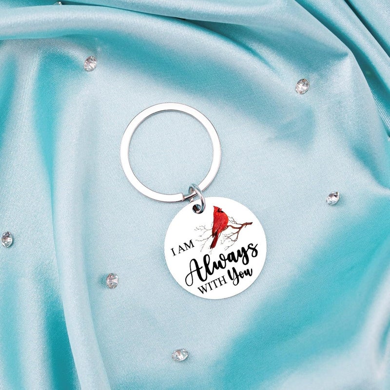 Aisity Cardinal Keychain Gifts Sympathy Gifts for Loss Of Loved One Grief Bereavement Gifts for Loss Of Father Mother Daughter Son Red Cardinal Memorial Gift Bereavement Condolences Gift for Loss - Image 2