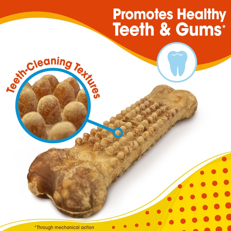 Nylabone Nubz Natural Dog Chew Treats for Large Dogs, Long Lasting Dog Bones Made in USA, Chicken Flavor Breath Freshener Dental Chews, For Dogs Over 30 lbs. (18 Count) - Image 4