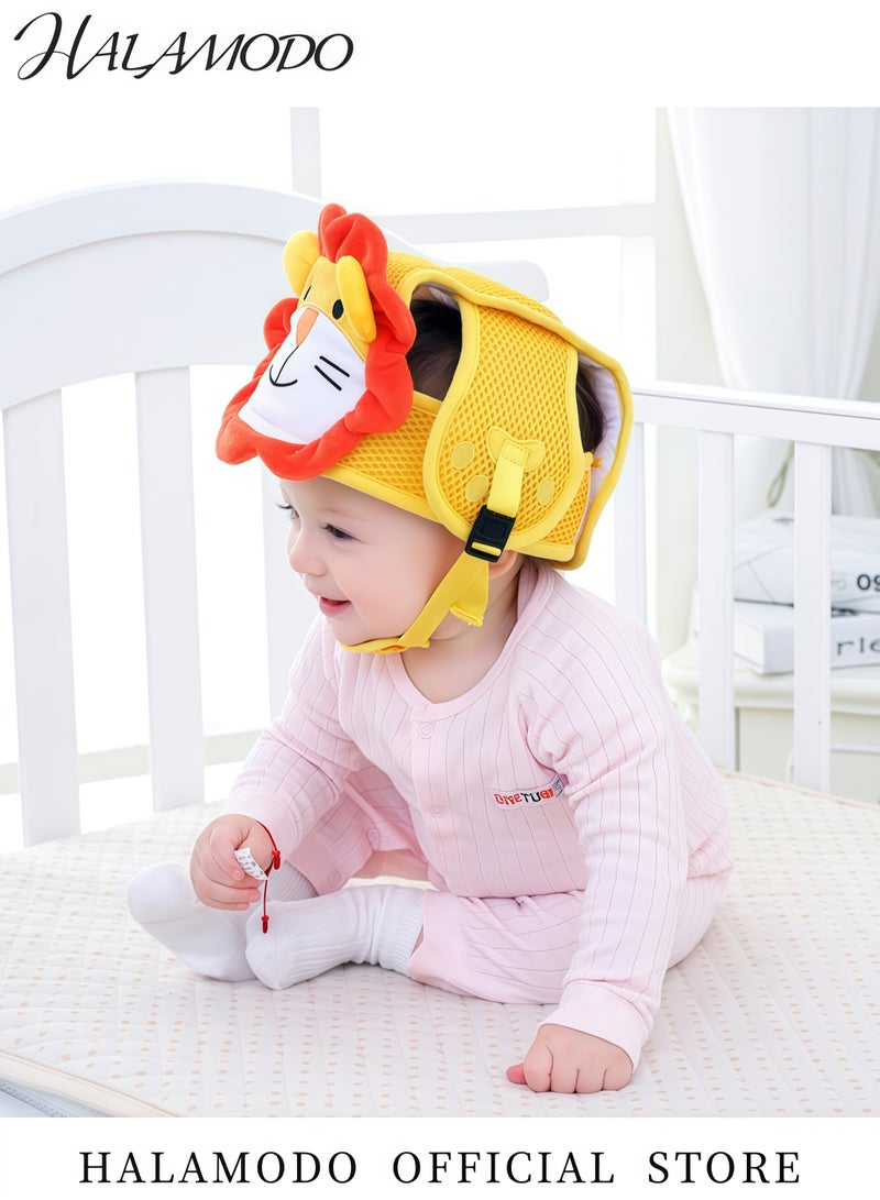 HALAMODO Baby Safety Helmet Breathable Adjustable Toddler Head Protection Cap Suitable for 1-2 Years Old Babies Crawling and Learning to Walk Comfortable Impact-Resistant Headgear - Image 4