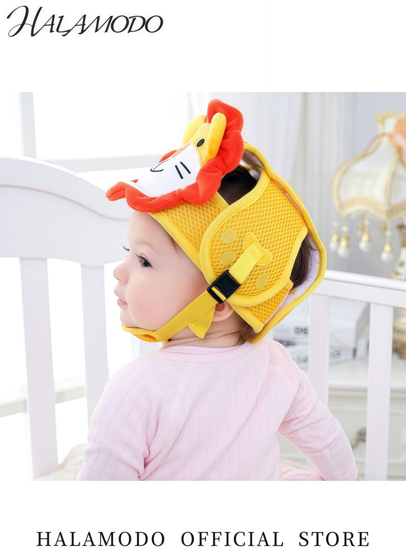 HALAMODO Baby Safety Helmet Breathable Adjustable Toddler Head Protection Cap Suitable for 1-2 Years Old Babies Crawling and Learning to Walk Comfortable Impact-Resistant Headgear - Image 5