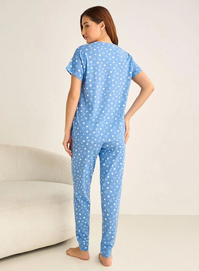 Splash FAV  Pyjama Set Top & Trousers for Women | Best Price UAE
