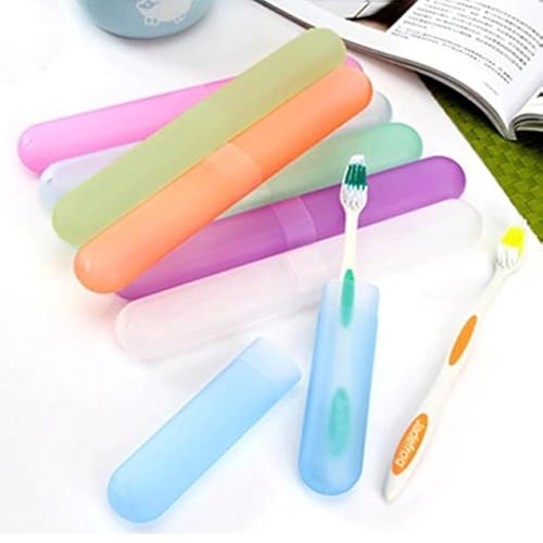 Inditradition Plastic Hygienic Toothbrush Cover (Pack of 5) | Ideal For Home & Travel, Multicolour - Image 1